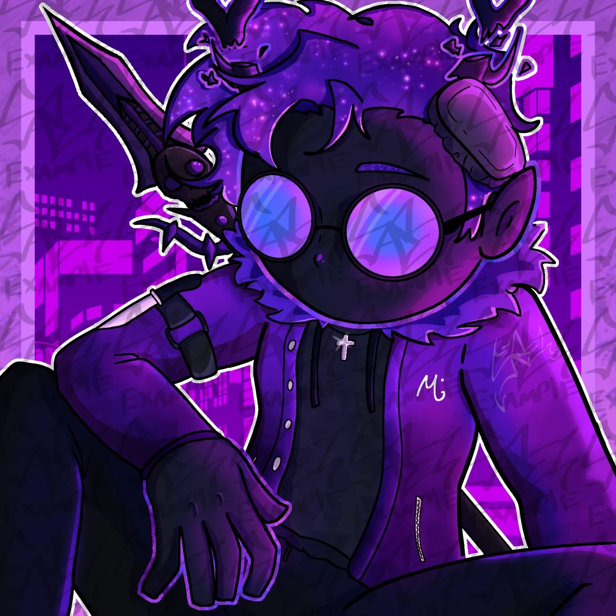 Roblox OC — commissioned illustration of a Roblox character design